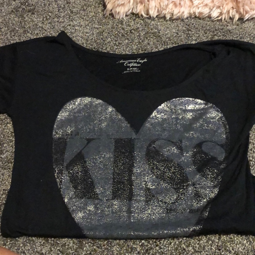 Black American Eagle T-shirt